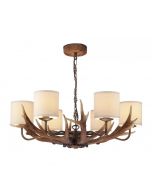 ANT0629 Antler 6 Light Pendant With Shades