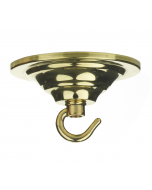 ACC5 Single Hook Plate - Polished Brass