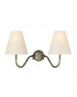 Hicks Antique Brass Double Wall Light HIC0975