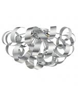 Rawley 5 Light Ribbon Flush Ceiling Light In Brushed Aluminium RAW0550