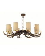 ANT0829S Antler 8 Light Pendant With Shades